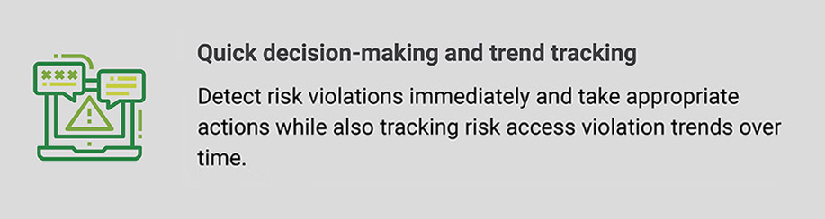 Quick decision-making and trend tracking